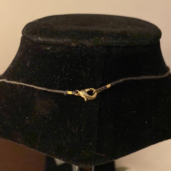 10” Length Rope Necklace with clasp, Orange metal twisted to spell out Kristin - Picture 3 of 3